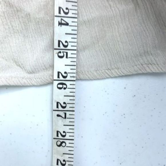 En Crème Women’s Sz Medium White Rayon Floral Boho Square Neck Mini Dress - Picture 12 of 12